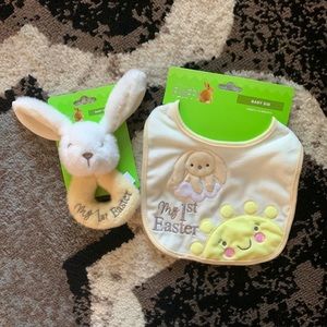 💎My First Easter Bib and Rattle
